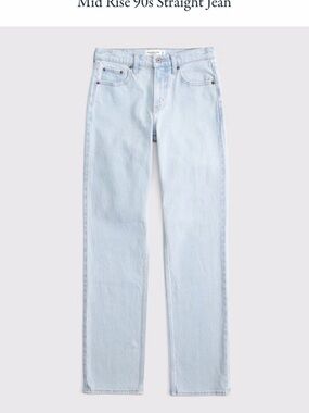 Straight 90s mid rise Abercrombie jeans